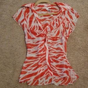 2/$50 Diane von Furstenberg 💯% silk  blouse